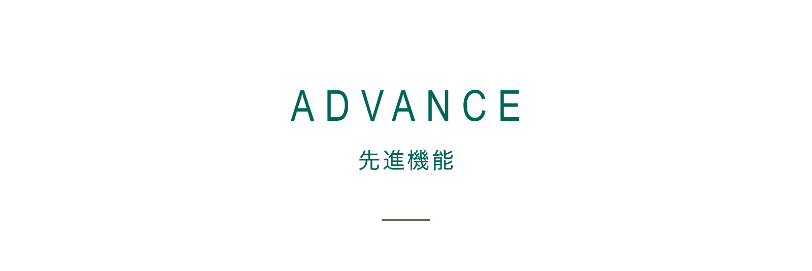 ADVANCE 先進機能